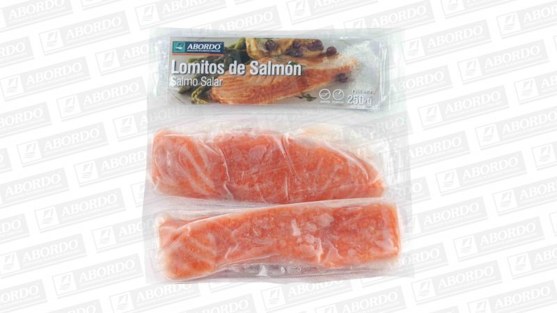 Salmón Salar Lomitos (sin Piel)  (2 x 125 g/pza.)