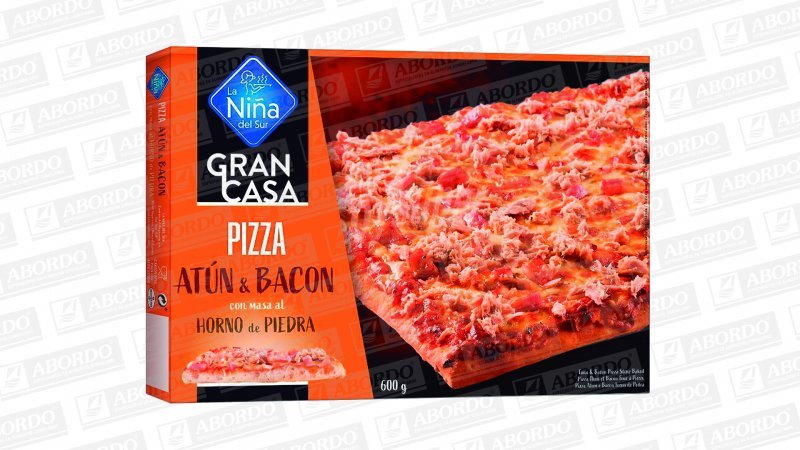 Pizza Bacon y Atún Familiar Gran Casa